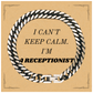 Receptionist Cuban Link Chain Bracelet I Cant Keep Calm Engraved Confidence Gift for Birthday Christmas Celebration