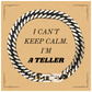 Gold Cuban Link Chain Bracelet for Teller - I Cant Keep Calm, Its My Birthday, Confidence, Inspirational, Perfect Gift for Graduation, Veterans Day, Christmas
