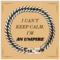 Umpire Cuban Link Chain Bracelet - I Cant Keep Calm, Sport Enthusiast Gift for Birthday or Holidays - Confidence and Style Enhancement
