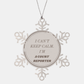 Court Reporter Snowflake Ornament - I cant keep calm during Christmas and Holidays