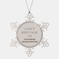 Snowflake Ornament For Database Administrator - I Cant Keep Calm Holiday Gift
