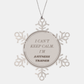Snowflake Ornament Fitness Trainer Inspirational Gift for Christmas