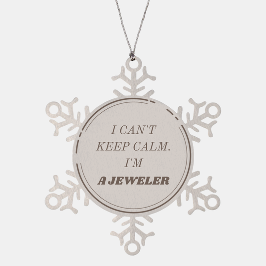 Snowflake Ornament Jeweler - Unique Christmas Gift for Confidence and Hope