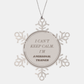 Personal Trainer Snowflake Ornament - Unique Christmas Gift for Fitness Enthusiasts and Workout Coaches, I Cant Keep Calm Im a Personal Trainer