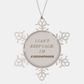 Shampooer Snowflake Ornament - I Cant Keep Calm, Im a Shampooer for Christmas, Holidays, and Graduation Gift Ideas