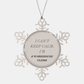 Snowflake Ornament for Warehouse Clerk - I Cant Keep Calm, Im a Warehouse Clerk - Unique Christmas Gift for Warehouse Clerks Who Deserve Recognition and Appreciation