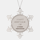 Snowflake Ornament Word Processor: Unique Engraved Christmas Gift for Wordsmiths