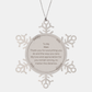 Mum Snowflake Christmas Ornament - A Token of Love and Gratitude for a Special Mother, Perfect Gift for Holidays and Special Occasions