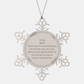 Adorno de copo de nieve para mamá: gracias por todo lo que haces, regalo de Navidad para mamá, regalo de agradecimiento grabado único, adorno navideño de agradecimiento para mamá, amor y cuidado para mamá