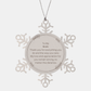Bestie Christmas Snowflake Ornament - My Love and Appreciation for You Remain Strong - Unique Gift for Bestie, Friendship Christmas Ornament, Bestie Christmas Gift, Christmas Decorations for Bestie, Bestie Thank You Gift