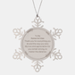 Partner In Crime Snowflake Ornament Engraved Christmas Gift for Loved Ones