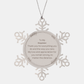 Snowflake Ornament Step Sister Gift My Love and Appreciation for You Remain Strong No Matter the Distance Engraved Christmas Holiday Present to StepSister