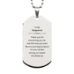 unique silver dog tag stepparent gift my love and appreciation for you remain strong no matter the distance engraved birthday veterans day