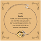 Pulsera de girasol Regalo de amistad con la mejor amiga Gracias por todo grabado Navidad Cumpleaños Graduación