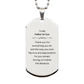 father in law silver dog tag engraved with thank you for your love and care appreciation gift for birthday christmas and veterans day