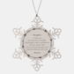 Daughter Snowflake Ornament Engraved with Inspirational Quote - Perfect Christmas Gift for Daughter - Show your love and pride for your Daughter with this beautiful Snowflake ornament - Mommys love and pride for her Daughter shines through this unique C