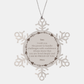 Snowflake Ornament Son I wish you confidence and love, Mom engraved Christmas gift for your amazing son