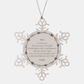 Snowflake Ornament Son I wish you the power to handle challenges with confidence. Always know that you are loved deeply and I am so proud of you. Love, Daddy - Christmas Gift for Son Inspirational Message of Love and Confidence