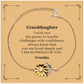 Granddaughter Bracelet - Engraved Power to Handle Challenges with Confidence - Unique Gift for Birthday, Christmas, Graduation - Sunflower Jewelry to Show Love and Pride