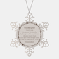 Granddaughter Snowflake Ornament - Engraved Christmas Gift for Granddaughter - Confidence and Love Inspirational Ornament - Perfect Christmas Gift for Granddaughter - Holiday Season Snowflake Ornament for Granddaughter