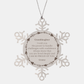 Granddaughter Snowflake Ornament - Engraved Inspirational Christmas Gift for Granddaughter - Handle Challenges with Confidence, Always Loved and Proud - Gift for Granddaughter on Holidays