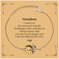 Grandson Bracelet - Engraved Sunflower Jewelry for Grandson - Inspirational Gift for Birthday, Christmas, Graduation - Grandson, You are Loved deeply and I am so proud of you - Gigi