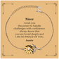 Engraved Sunflower Bracelet Niece - Handle Challenges with Confidence, Birthday Gift for Niece from Auntie, Unique Inspirational Jewelry for Niece Graduation