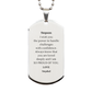 stepson engraved silver dog tag handle challenges with confidence unique stepdad gift for birthday christmas graduation always loved and proud stepson stepdad stepson stepdad