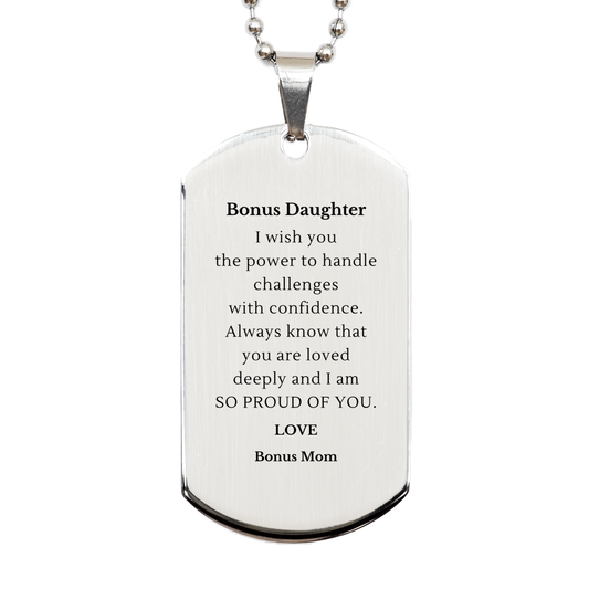 engraved silver dog tag bonus daughter gift always know you are loved bonus mom inspirational confidence necklace for christmas birthday graduation
