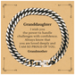 Granddaughter Cuban Link Chain Bracelet - I wish you confidence and love for Birthday Gift