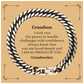 Grandson Cuban Link Chain Bracelet - Engraved Inspirational Gift for Grandson to Handle Challenges with Confidence, Graduation, Birthday, Christmas