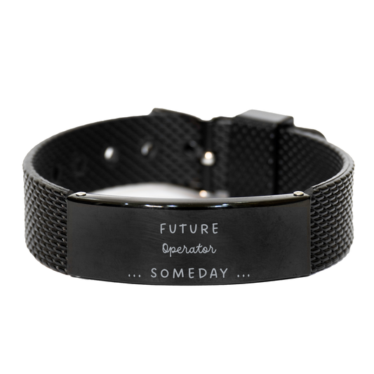 black shark mesh bracelet for future operators, someday hopeful, tactical confidence, perfect gift for graduation and birthday