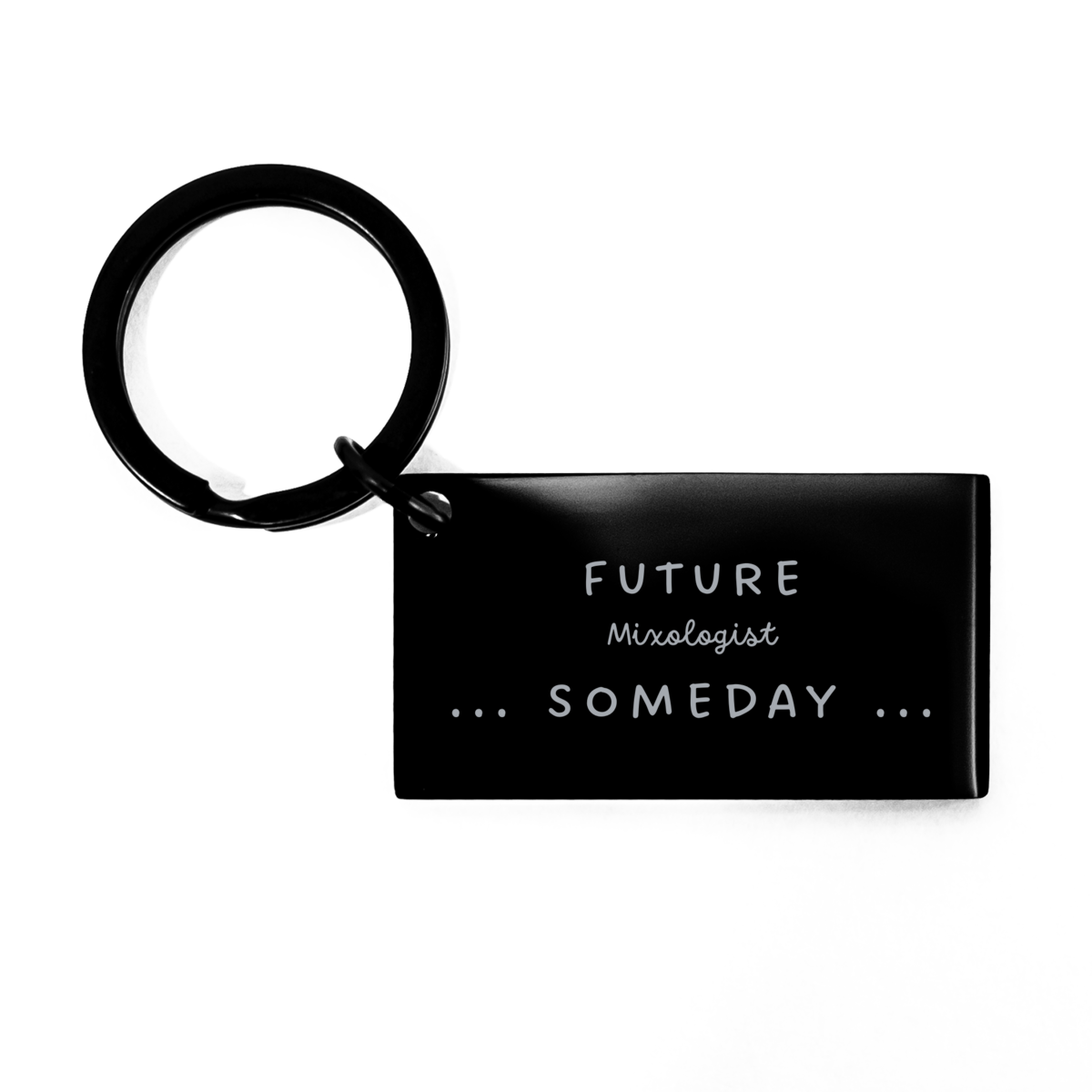 mixologist engraved keychain future mixologist someday inspirational gift for bartenders and cocktail lovers