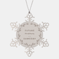 Future Sheriff Deputy Snowflake Ornament Engraved Keepsake Gift for Graduation Christmas Holidays