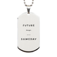 lawyer engraved silver dog tag future inspirational confidence graduation gift
