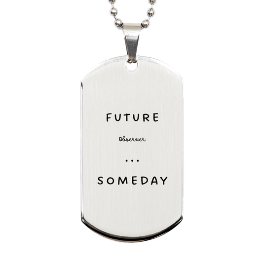 observer engraved silver dog tag future hope confidence veterans day gift