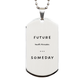 future youth minister engraved silver dog tag for graduation gift hope and inspiration