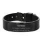 black shark mesh bracelet for tool makers - this unique engraved tool maker gift is perfect for graduation, birthday, and christmas celebrations