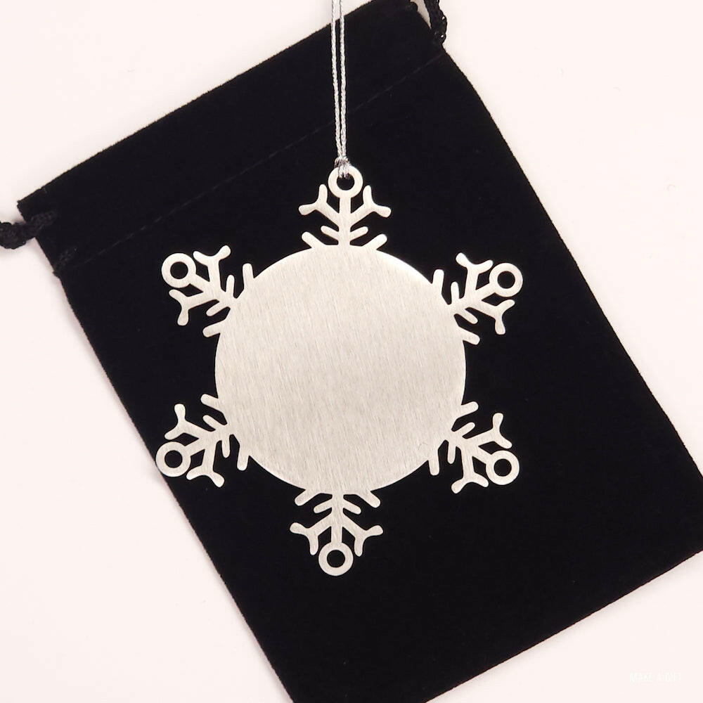 unique snowflake ornament for retired actors celebrate 2024 achievements with engraved christmas ornament perfect gift for the holiday season