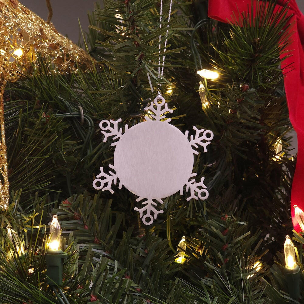 chiropractor snowflake ornament thank you for being the best engraved christmas gift for back pain relief experts