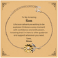 to my amazing son supporting sunflower bracelet life is an adventure waiting to be explored birthday unique gifts for son from mum
