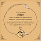 to my amazing niece supporting sunflower bracelet life is an adventure waiting to be explored birthday unique gifts for niece from tio