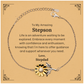 Stepson Sunflower Bracelet gift for stepson | 18k gold plated sterling silver jewelry (Image 1)