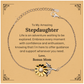 to my amazing stepdaughter supporting sunflower bracelet life is an adventure waiting to be explored birthday unique gifts for stepdaughter from bonus mom
