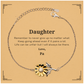 Inspirational gold sunflower bracelet for daughter - Sterling silver gift.