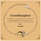 Beautiful sunflower bracelet gift for granddaughter, gold-plated sterling silver motivational jewelry.