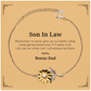 Inspirational sunflower bracelet gift for son in law, gold plated sterling silver jewelry.