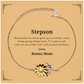 stepson motivational gifts from bonus mom remember to never give up no matter what inspirational birthday sunflower bracelet for stepson