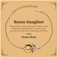 Inspirational sunflower bracelet for bonus daughter, gold-plated sterling silver motivational gift.