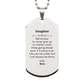 daughter motivational gifts from mom remember to never give up no matter what inspirational birthday silver dog tag for daughter